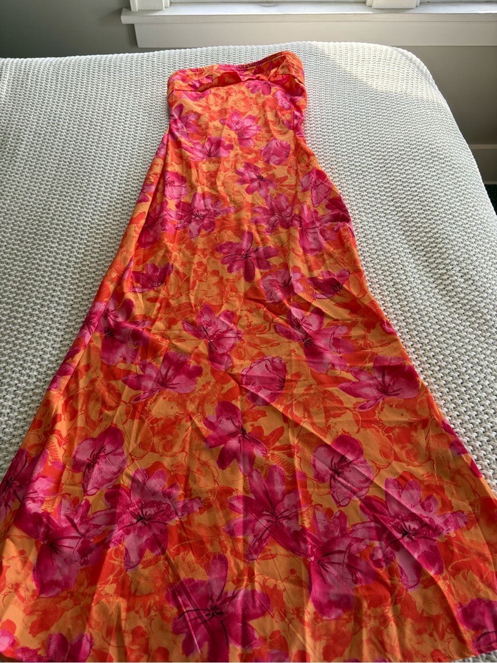 SHEIN Pink and Orange Floral Sundress